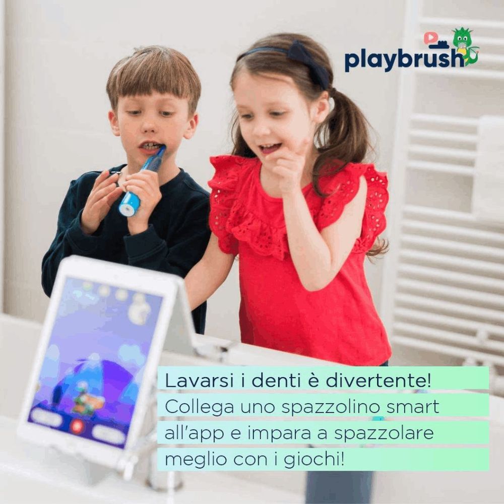 Playbrush Smart Sonic Kids Electric Toothbrush - Interactive Oral Care for Child